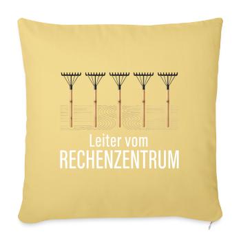 Rechenzentrum Gärtner Garten Gartenarbeit - Sofakissenbezug 45 x 45 cm - Hellgelb - Vorne