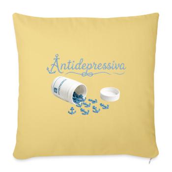 Anker-Antidepressiva Design - Sofakissenbezug 45 x 45 cm - Hellgelb - Vorne