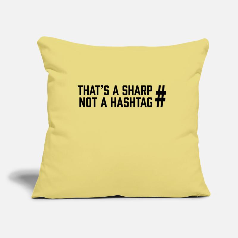 Sharp vs Hashtag Sofa pillowcase 17,3'' x 17,3'' (45 x 45 cm)