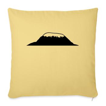 Africa Mount Kilimanjaro - Sofa pillowcase 17,3'' x 17,3'' (45 x 45 cm) - washed yellow - Front