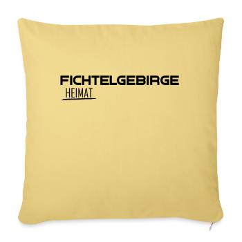 Fichtelgebirge Heimat - Sofakissenbezug 45 x 45 cm - Hellgelb - Vorne