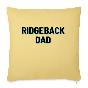 Ridgeback Dad - Sofakissenbezug 45 x 45 cm - Hellgelb - Vorne
