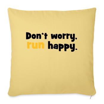 courier - Housse de coussin décorative 45 x 45 cm - jaune délavé - Devant