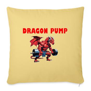 DRAGON PUMP - Sofakissenbezug 45 x 45 cm - Hellgelb - Vorne