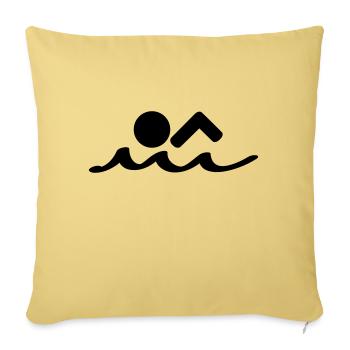 schwimmer - Sofakissenbezug 45 x 45 cm - Hellgelb - Vorne