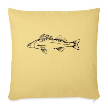 Zander Outline par Scuba.Style - Housse de coussin décorative 45 x 45 cm - jaune délavé - Devant