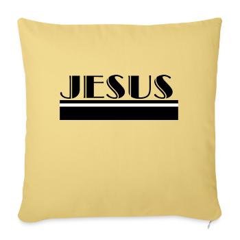 Jesus - Sofakissenbezug 45 x 45 cm - Hellgelb - Vorne