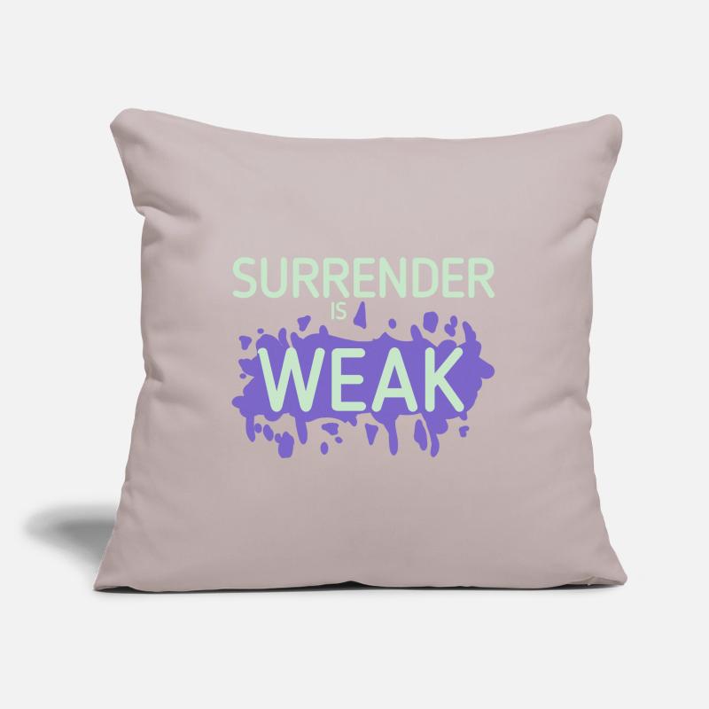 La dévotion est une éclaboussure faible Housse de coussin décorative 45 x 45 cm