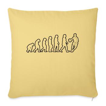 Club de basket-ball Amateurs de basket-ball Joueurs de basket-ball - Housse de coussin décorative 45 x 45 cm - jaune délavé - Devant