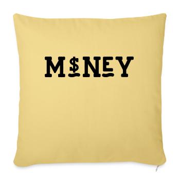Argent - Housse de coussin décorative 45 x 45 cm - jaune délavé - Devant