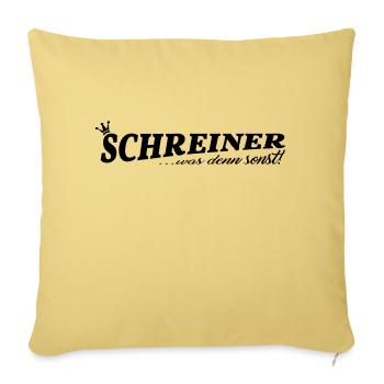Schreiner - Sofakissenbezug 45 x 45 cm - Hellgelb - Vorne