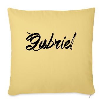 Gabriel - Sofa pillowcase 17,3'' x 17,3'' (45 x 45 cm) - washed yellow - Front