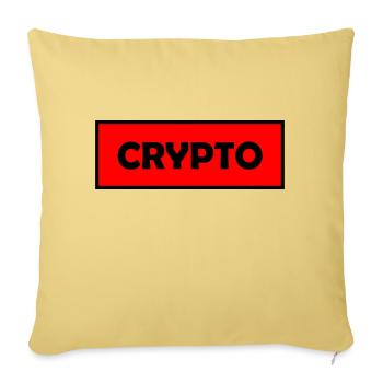 Bitcoin Trading Crypto Stocks - Housse de coussin décorative 45 x 45 cm - jaune délavé - Devant