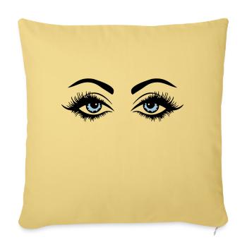 eyes design - Sofakissenbezug 45 x 45 cm - Hellgelb - Vorne