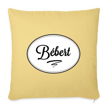 Bébert - Sofa pillowcase 17,3'' x 17,3'' (45 x 45 cm) - washed yellow - Front