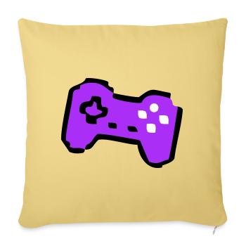 Weird Retro Controller Gamer - Sofa pillowcase 17,3'' x 17,3'' (45 x 45 cm) - washed yellow - Front