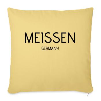 Meissen - Sofakissenbezug 45 x 45 cm - Hellgelb - Vorne