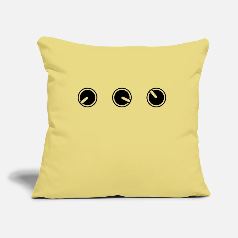 round circle turn loudness button knobs switch pla Sofa pillowcase 17,3'' x 17,3'' (45 x 45 cm)