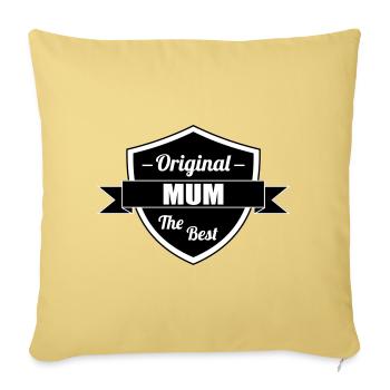 Best Mom - Mother's Day - Sofa pillowcase 17,3'' x 17,3'' (45 x 45 cm) - washed yellow - Front