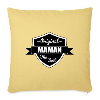 The Best Mom - Mother's Day - Sofa pillowcase 17,3'' x 17,3'' (45 x 45 cm) - washed yellow - Front