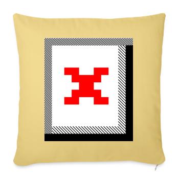 Image manquante – Fichier non trouvé - Housse de coussin décorative 45 x 45 cm - jaune délavé - Devant