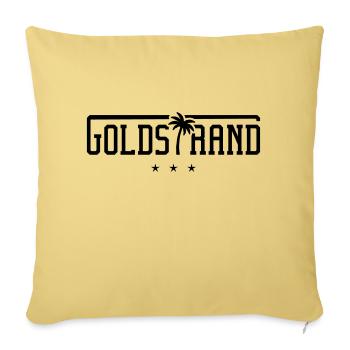 goldstrand palm - Sofakissenbezug 45 x 45 cm - Hellgelb - Vorne