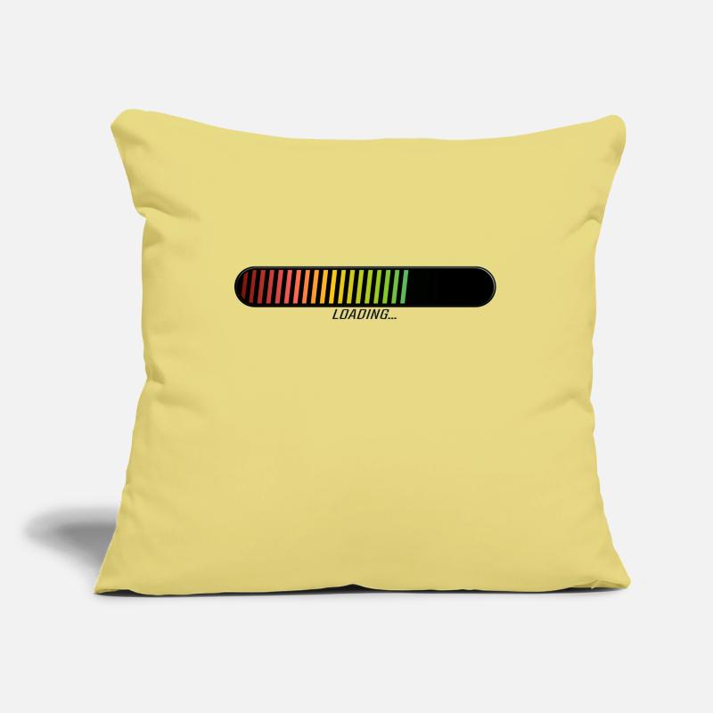 loading bar loading progression slow drawing Sofa pillowcase 17,3'' x 17,3'' (45 x 45 cm)