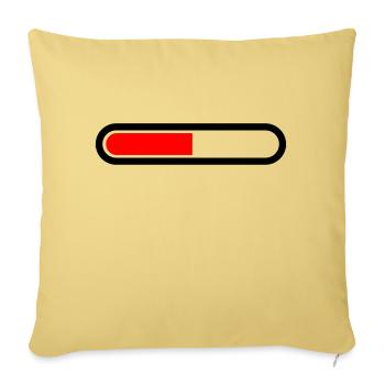 Loading bar vector loaded Loading Design 004 - Sofa pillowcase 17,3'' x 17,3'' (45 x 45 cm) - washed yellow - Front