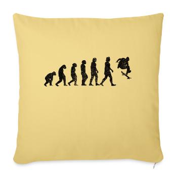 Skateboard Skating Skateboarding Skater Skate Fan - Sofa pillowcase 17,3'' x 17,3'' (45 x 45 cm) - washed yellow - Front
