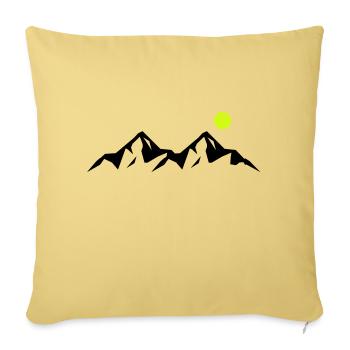mountains - Sofakissenbezug 45 x 45 cm - Hellgelb - Vorne