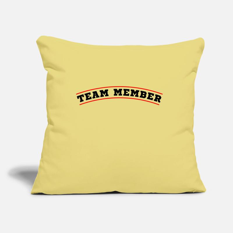 Conception des membres de l’équipe 2 Housse de coussin décorative 45 x 45 cm