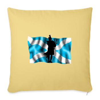 ecosse - Housse de coussin décorative 45 x 45 cm - jaune délavé - Devant