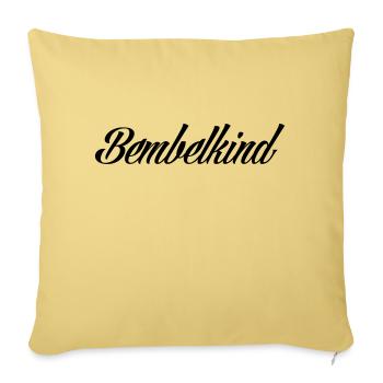 Bembelkind #FrankfurtOriginal - Housse de coussin décorative 45 x 45 cm - jaune délavé - Devant