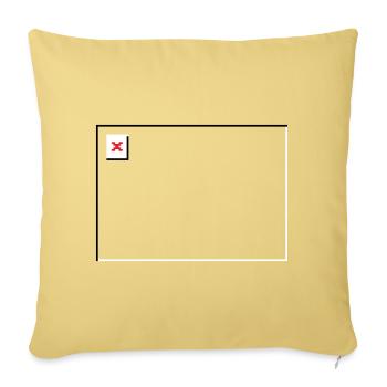 Image manquante – Fichier non trouvé Paysage - Housse de coussin décorative 45 x 45 cm - jaune délavé - Devant