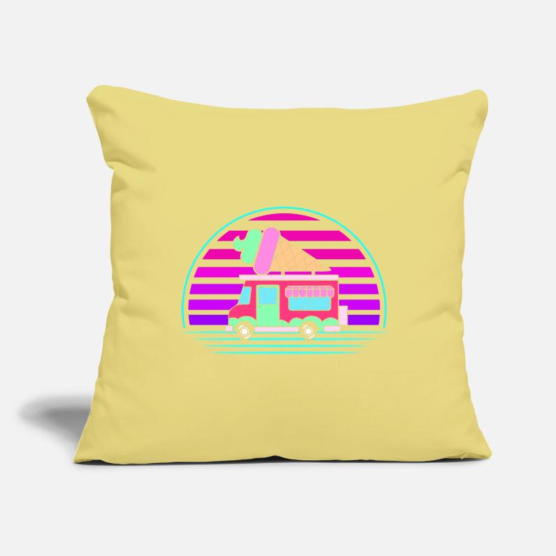 Eiscreme Eiswagen Eis Eisdiele Sofa pillowcase 17,3'' x 17,3'' (45 x 45 cm)