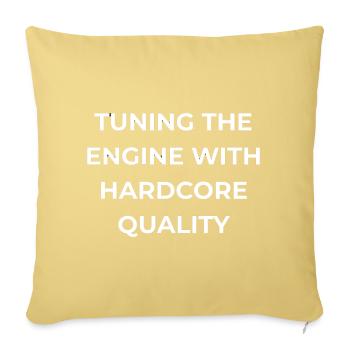 Gestion de la ferme Hardcore Quality - Housse de coussin décorative 45 x 45 cm - jaune délavé - Devant