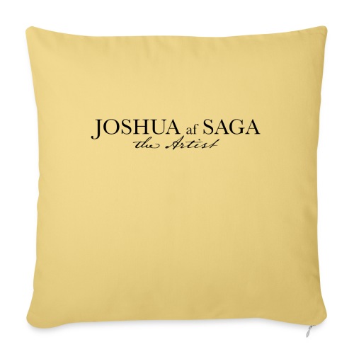 Joshua af Saga - The Artist - Black - Soffkuddsöverdrag, 45 x 45 cm