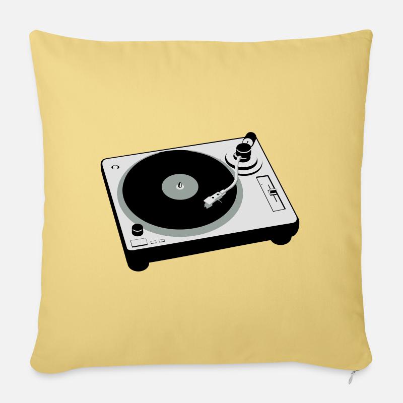 Turntable - Sofakissenbezug 45 x 45 cm - Hellgelb
