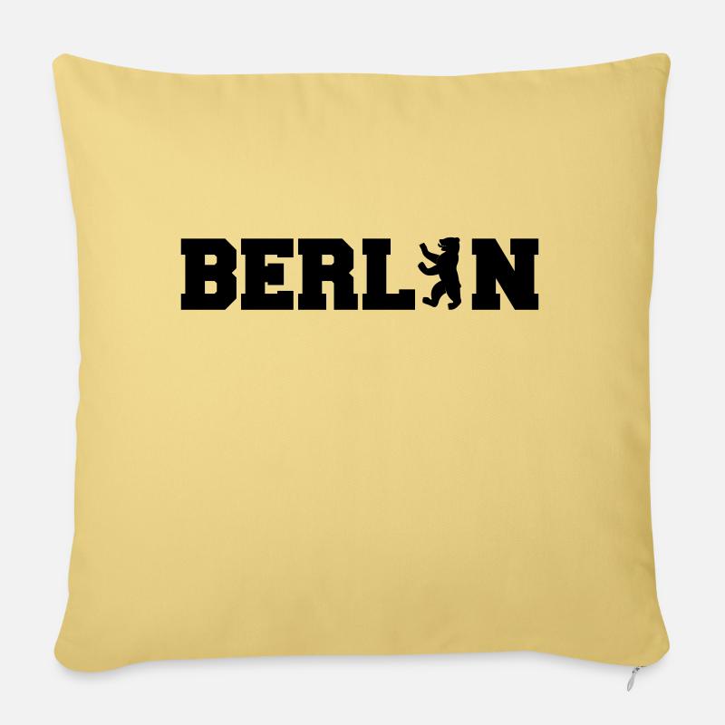 berlin - Sofakissenbezug 45 x 45 cm - Hellgelb