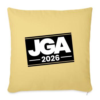 Jga 2026 Bachelor Party - Sofa pillowcase 17,3'' x 17,3'' (45 x 45 cm) - washed yellow - Front