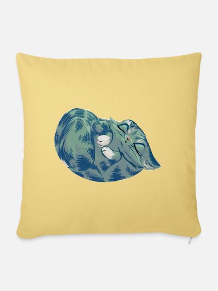Squishy Azure - Sofakissenbezug 45 x 45 cm - Hellgelb