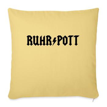Ruhrpott - Sofakissenbezug 45 x 45 cm - Hellgelb - Vorne