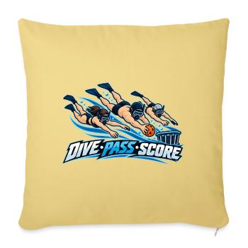 Dive Pass Score Wassersport Action - Sofakissenbezug 45 x 45 cm - Hellgelb - Vorne