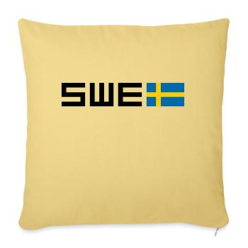 Sweden - Sofa pillowcase 17,3'' x 17,3'' (45 x 45 cm) - washed yellow - Front