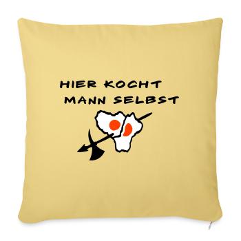 Koch - Sofakissenbezug 45 x 45 cm - Hellgelb - Vorne