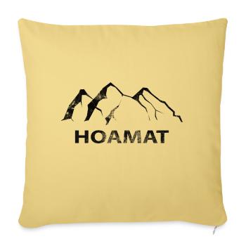 Hoamat - (3) - Sofakissenbezug 45 x 45 cm - Hellgelb - Vorne