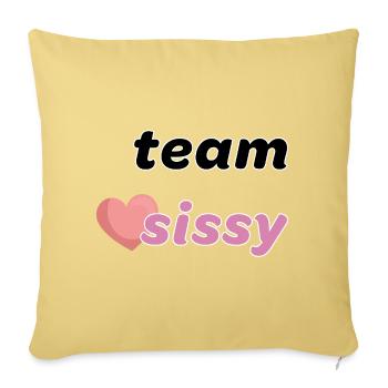 Team, Liebling, Liebling - Sofakissenbezug 45 x 45 cm - Hellgelb - Vorne