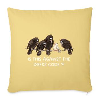 Is This Against The Dress Code Krähen Humor - Sofakissenbezug 45 x 45 cm - Hellgelb - Vorne