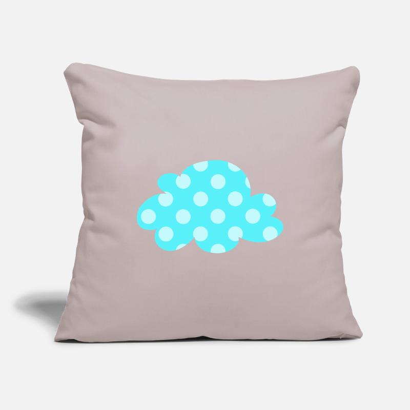 Points nuages Points Points Décoration de la chambre de bébé Enfants Météo Housse de coussin décorative 45 x 45 cm