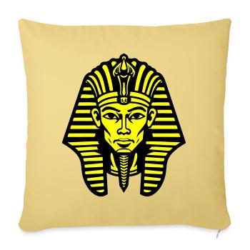 Pharaoh's Skull - Sofa pillowcase 17,3'' x 17,3'' (45 x 45 cm) - washed yellow - Front